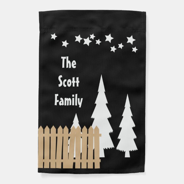 Weatherproof Personalized Garden Flag (Front)