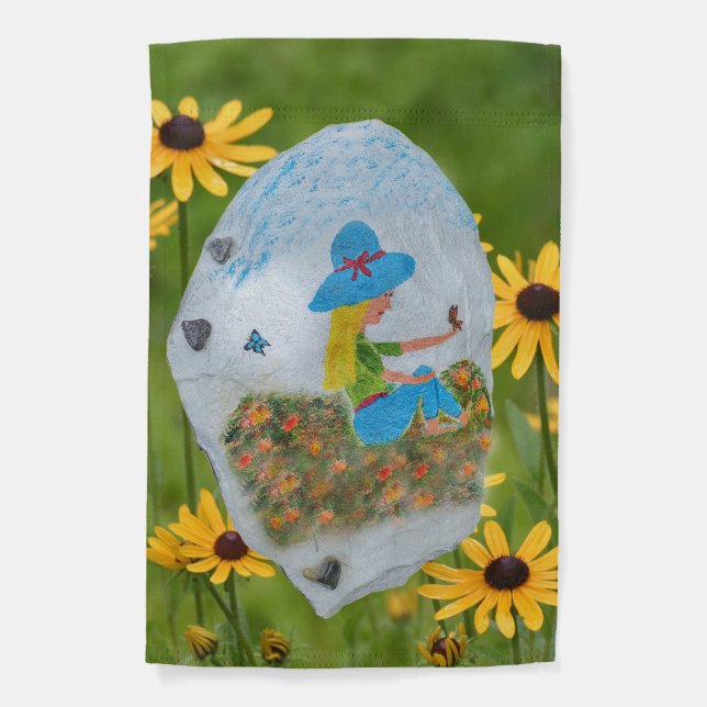 Weatherproof Personalized Garden Flag (Front)