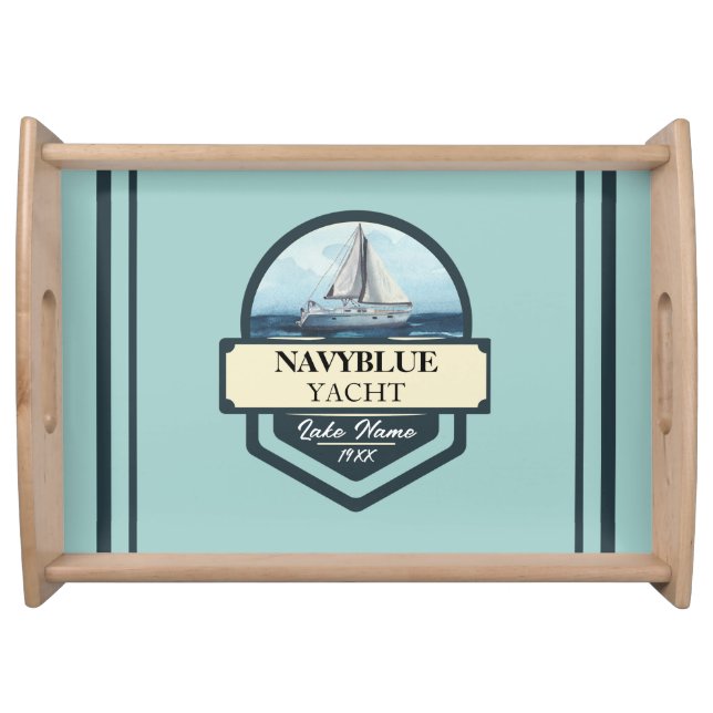 Weatherproof Personalized Garden Flag Serving Tray (Front)