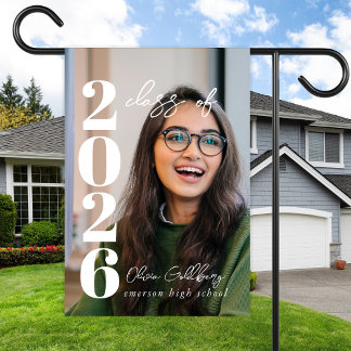 Weatherproof Personalized Graduation Garden Flag