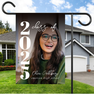 Weatherproof Personalized Graduation Garden Flag