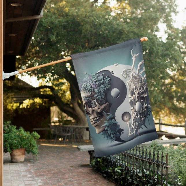 Weatherproof Personalized House Flag (In SItu)