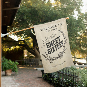 Weatherproof Personalized House Flag