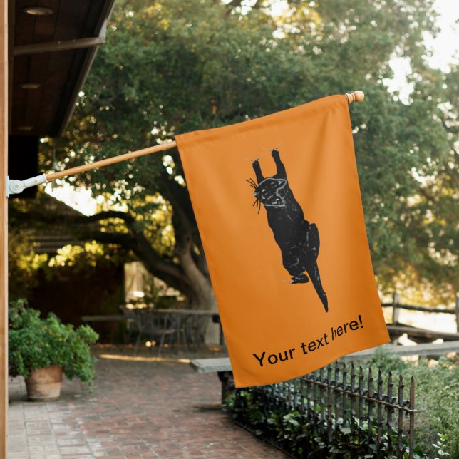 Weatherproof Personalized House Flag (In SItu)