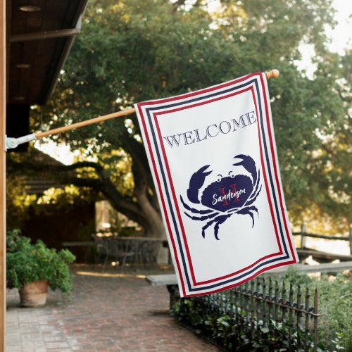 Weatherproof Personalized House Flag
