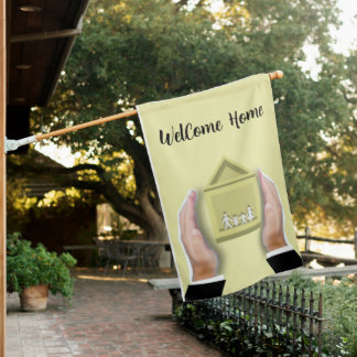 Weatherproof Personalized House Flag