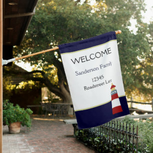 Weatherproof Personalized House Flag