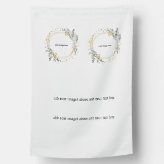 Weatherproof Personalized House Flag store flag