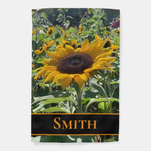 Weatherproof Sunflower Garden Flag Personalized