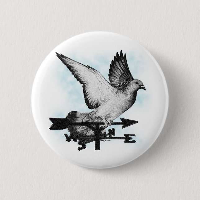 Weathervane Homer2 Pinback Button (Front)
