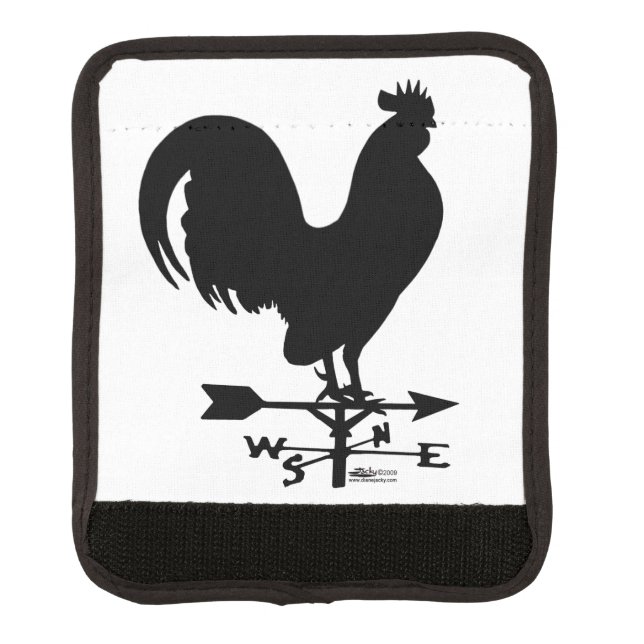 Weathervane Rooster Luggage Handle Wrap (Front)