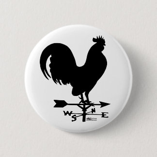 Weathervane Rooster Pinback Button