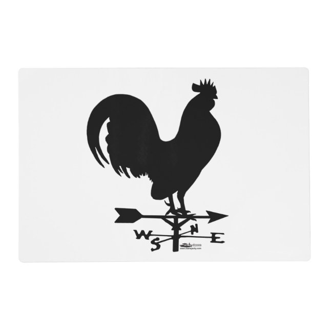 Weathervane Rooster Placemat (Front)