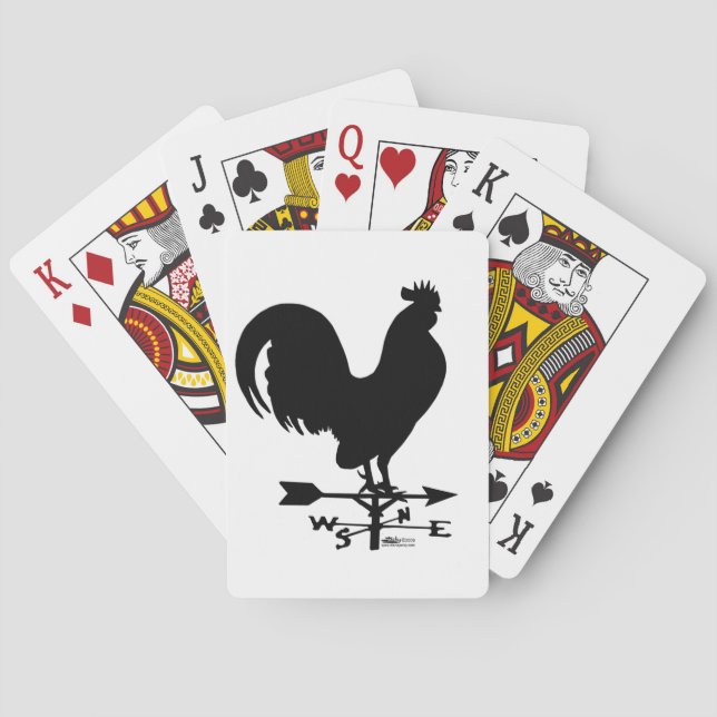 Weathervane Rooster Poker Cards (Back)