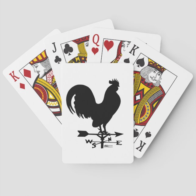 Weathervane Rooster Poker Cards (Back)