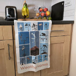 Weathervanes teatowel towel<br><div class="desc">Teatowel with photos of weathervanes from New Forest Pics</div>