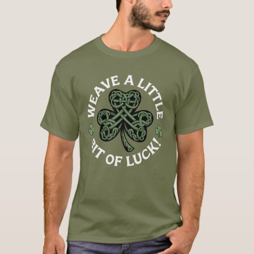 Weave a Little Bit of Luck - Celtic Knot Shamrock