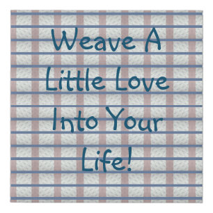Weave Love Faux Canvas Print