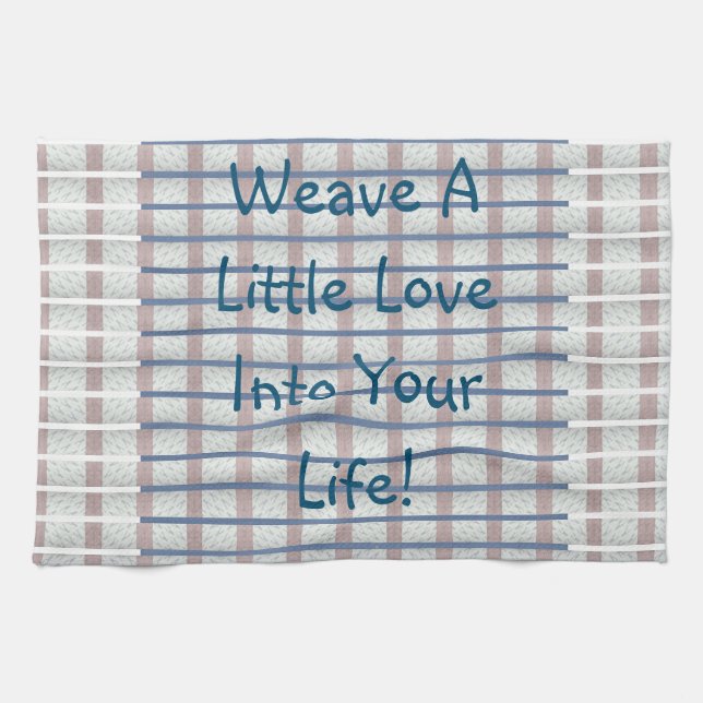 Weave Love   Kitchen Towel (Horizontal)