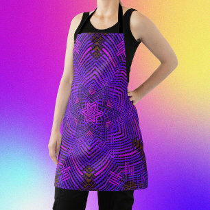 Weave Mandala Pink and Purple Apron