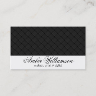 Weave Pattern (Black) Business Card