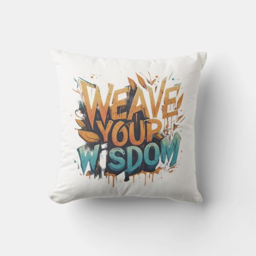 Weave Your Wisdom Throw Pillow