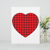Weaved Red Heart (Standing Front)