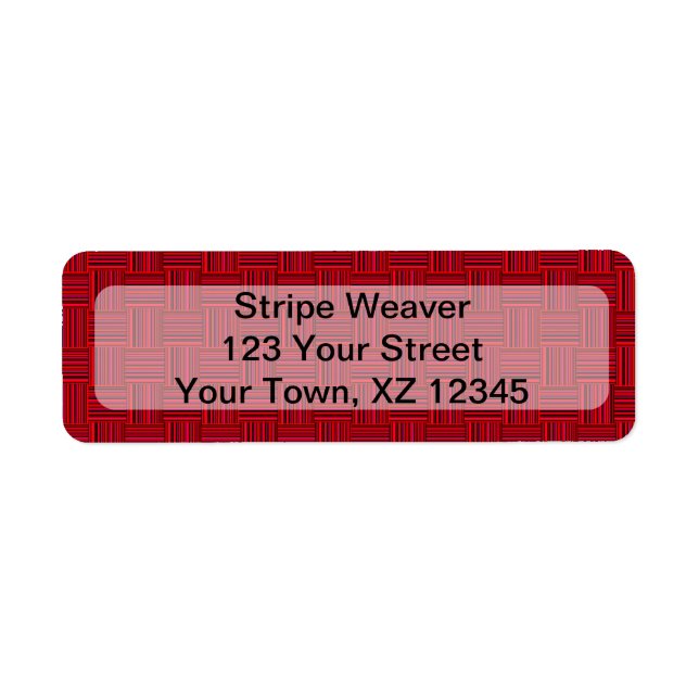 Weaved Stripes Label (Front)