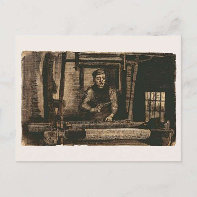 Weaver (F1116) Van Gogh Fine Art Postcard (Front)