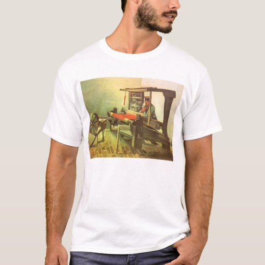 Weaver Facing Left Spinning Wheel Vincent van Gogh T-Shirt