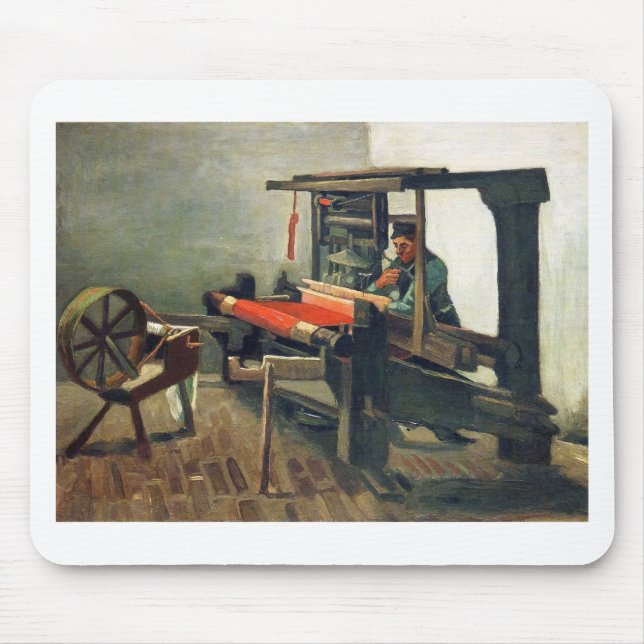 Weaver Facing Left - Vincent Van Gogh Mouse Pad (Front)