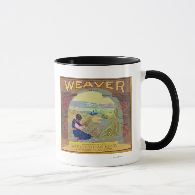 Weaver Orange LabelPiru, CA Mug (Right)
