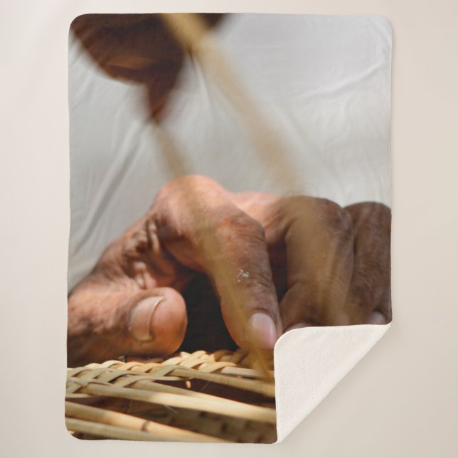 Weaver's Hand Sherpa Blanket (Front)