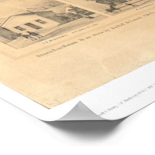 Weaverville, CA. Panoramic Map 1856 (1846A) Poster Zazzle