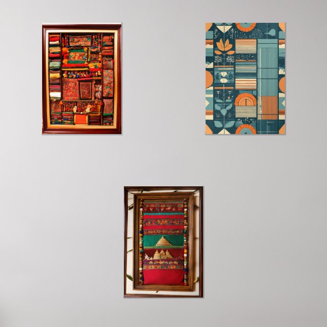 weaving a backdrop wall art sets (Front)