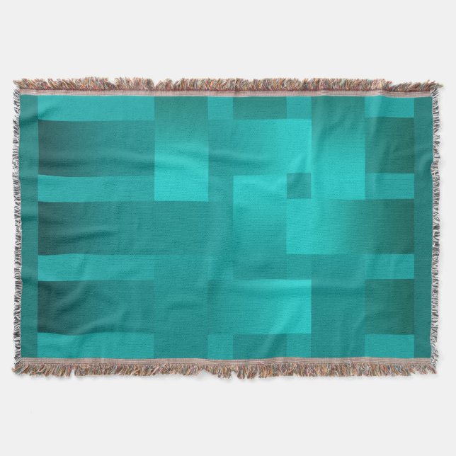 Weaving, ribbons throw blanket (Front)