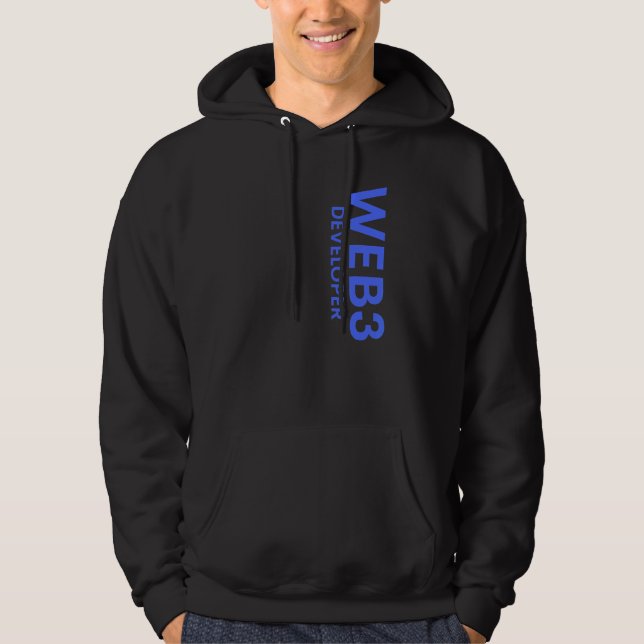 Web3 Developer Decentralized Cryptocurrency Web3 0 Hoodie (Front)