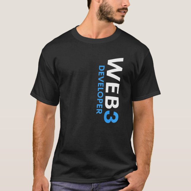 Web3 Developer Decentralized Cryptocurrency Web3 0 T-Shirt (Front)