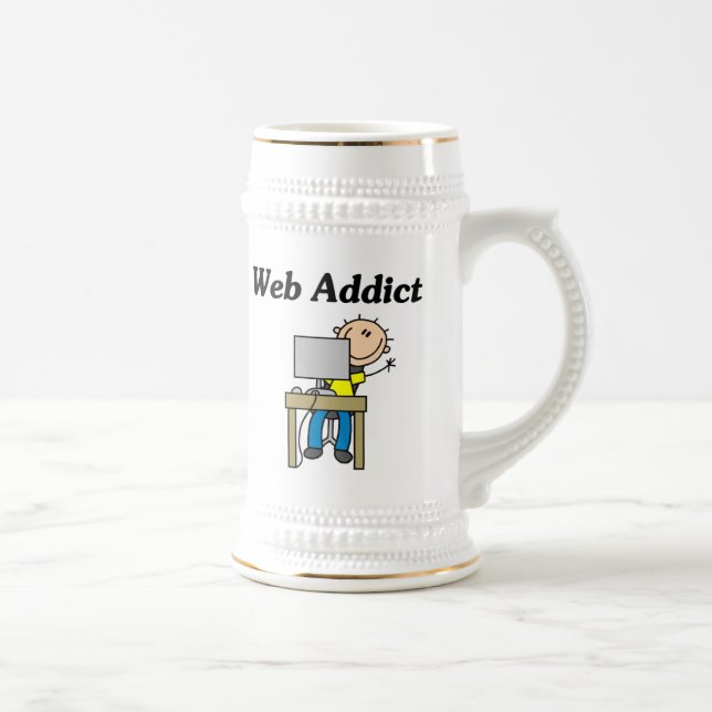 Web Addict Beer Stein (Right)