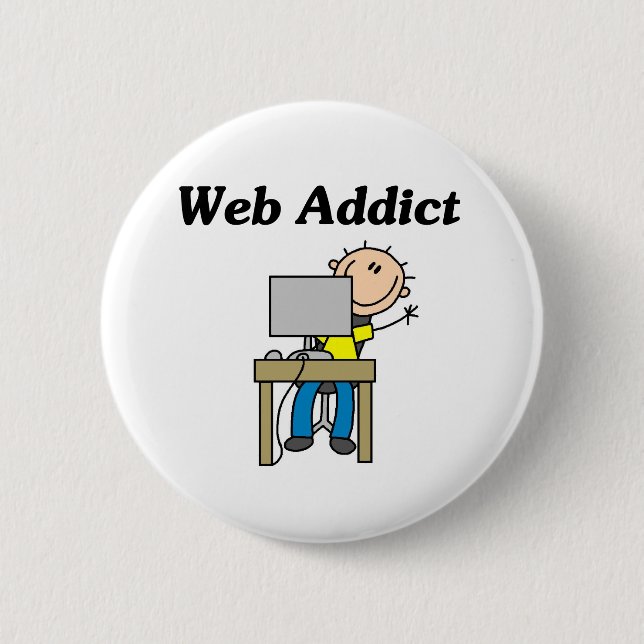 Web Addict Button (Front)