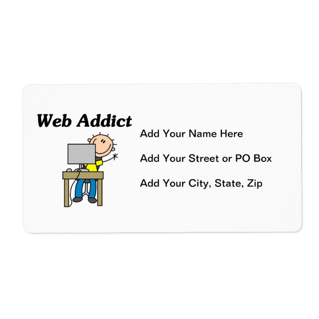 Web Addict Label (Front)