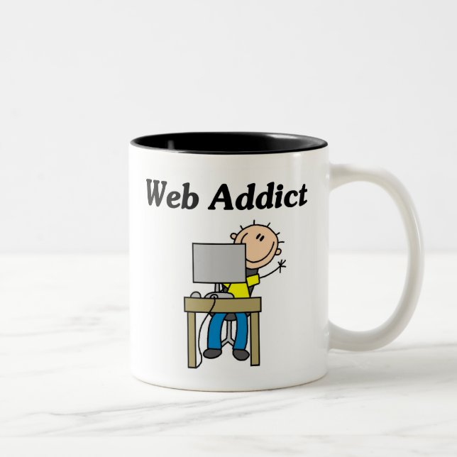 Web Addict Two-Tone Coffee Mug (Right)