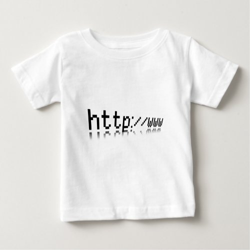 web block text on white background baby T_Shirt