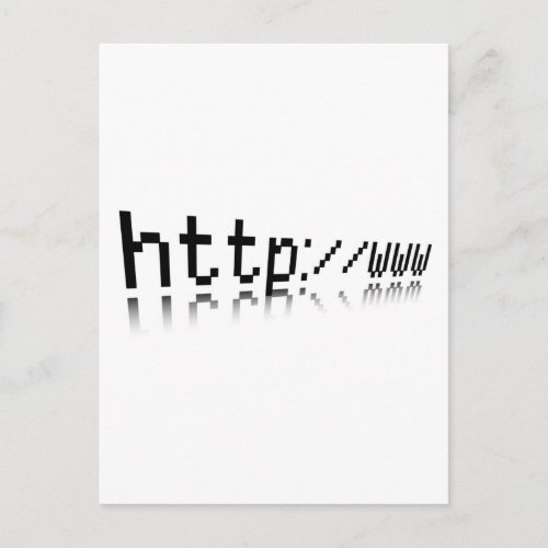 web block text on white background postcard