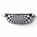  Web Checker Spiral Illusion Fanny Pack