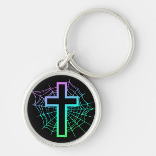 Web cross keychain