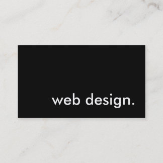 web design. business card