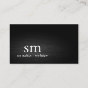 Web Designer Internet Technical Monogram Business Card