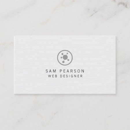 Web Designer Network Points Icon Internet Business Card