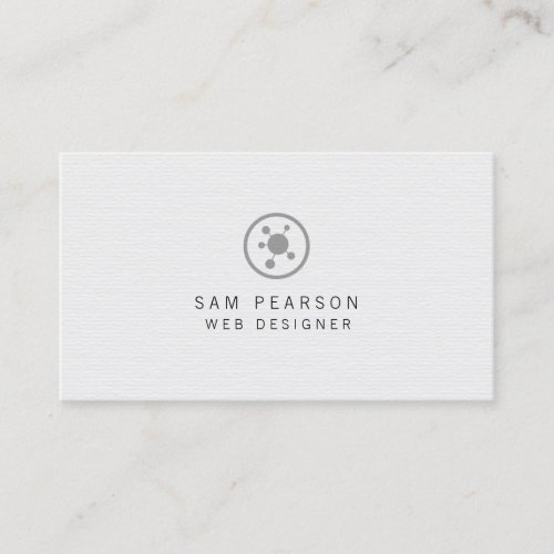 Web Designer Network Points Icon Internet Business Card